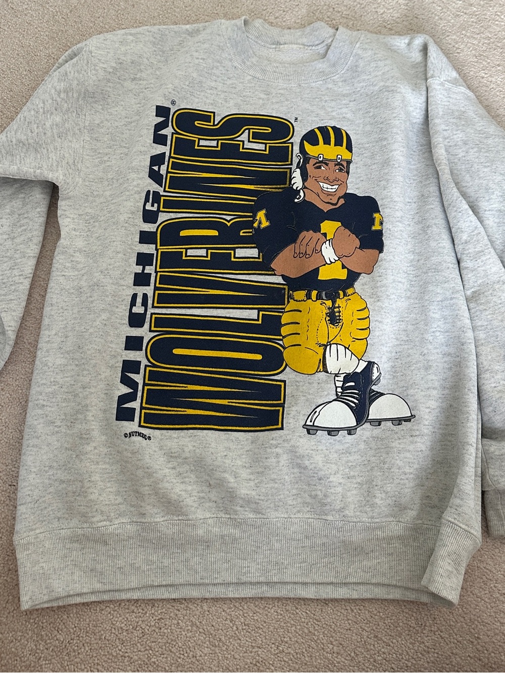 Vintage University of Michigan Football Crewneck Sweatshirt